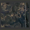 Detailed 3D Terrain Model Featuring Mountainous Landforms Winding Rivers and Lush Vegetation