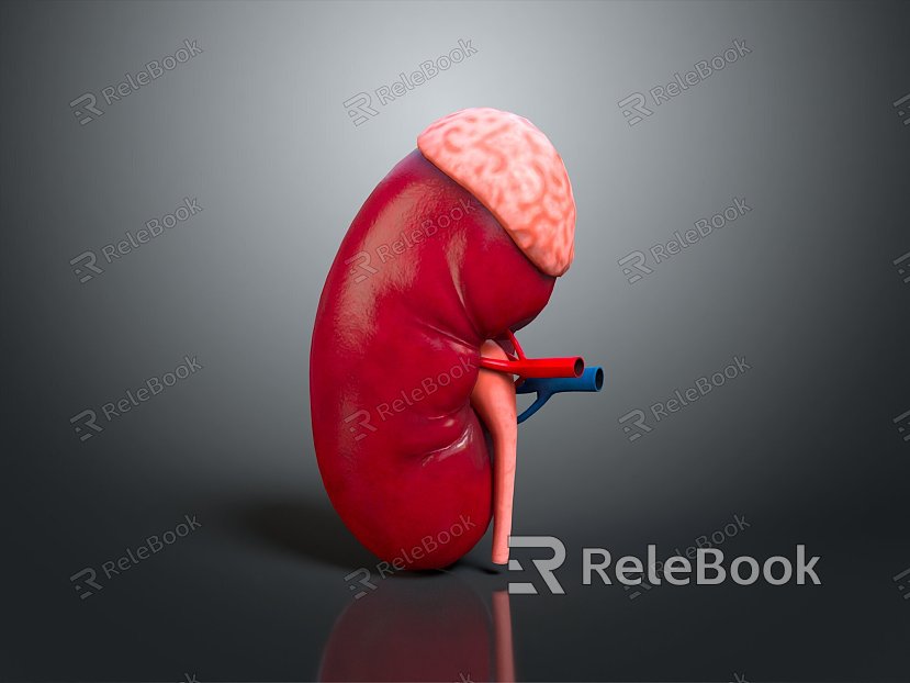 Kidney Anatomy Kidney Organ Human Organ Human Organ Human Body Tissue Human Body Structure model