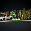 Modern Pop-up Store Exhibition With Car Display Digital Screens And Lighting Design