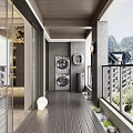 Modern Living and Dining Room Interior With Sofa Coffee Table Dining Set and Modern Lighting