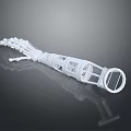 Futuristic Bionic Mechanical Arm With Biological Structure Design And Grid Pattern Details 3d model