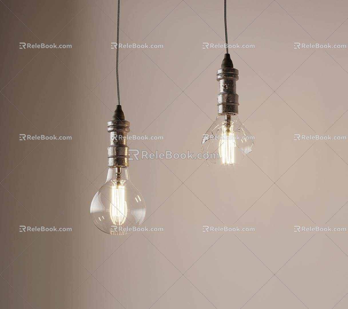 11 chandelier industrial wind small chandelier fishing line chandelier 3d model