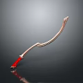 Sturdy Commercial Equipment With Curved Metal Structure And Red Handle For Industrial Applications