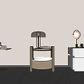 Bedside table lamp 3d model
