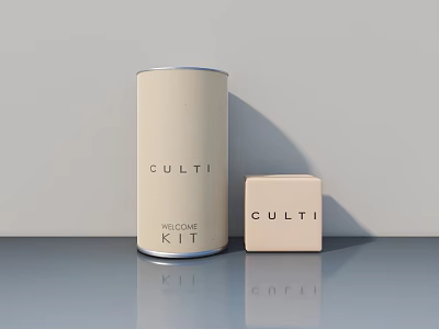 CULTI Elegant Hinged Door Design With Sleek Surface And Branded Details 3d model