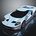 Futuristic Light Blue Sports Car With Sleek Aerodynamic Design Black Windows And Wheels