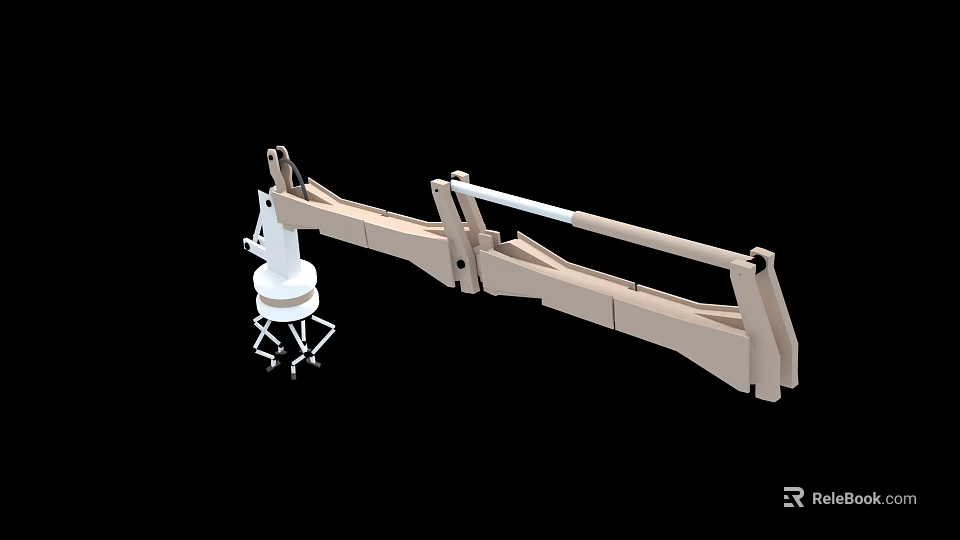 Smart Machine Robotic Arm With Telescopic Structure And Mechanical Joint Components 3d model 
