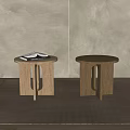 Menu side a few corner a few stool books 3d model