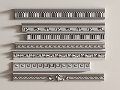 French plaster line 3d model