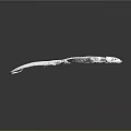 Detailed Transparent Lizard Skeleton on Gray Background with Clear Reflection
