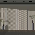 Diverse Textured Wall Panels For Modern Interior 3d model