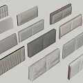 Decorative Wall Panel Set With Various Textured Designs And Modern Styles