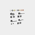 Modern Black Metal Door Handles With Various Styles For Home Doors