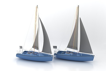 Modern Sailing Boats 3d model