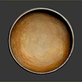 Hand Carved Sculptural Bowl With Vibrant Orange Rustic Texture And Smooth Glossy Surface