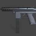 Tec9 submachine gun small submachine gun semi-automatic gun machine gun machine gun light machine gun low face number low model simple model film and television level realistic 3d model