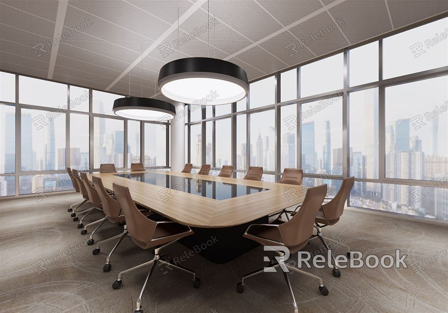 Modern Meeting Room Meeting Table and Chair model