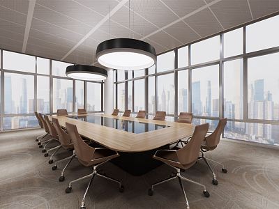 Modern Meeting Room Meeting Table and Chair model