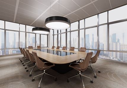 Modern Meeting Room Meeting Table and Chair 3d model