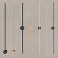 Modern Minimalist Wall Sconces with Linear Metal Bases and Ambient Lighting for Interior Spaces