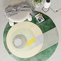 Modern Round Carpet Carpet 3d model