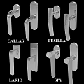 Stainless Steel Door Handles And Lock Hardware With Various Designs And Metallic Finishes
