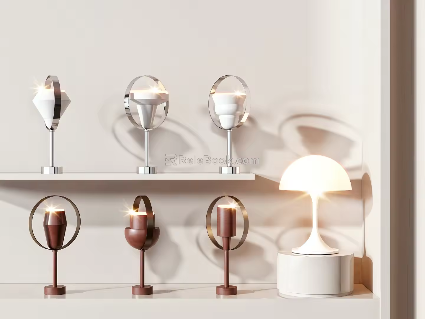 Modern table lamp 3d model