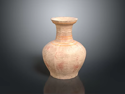 Handcrafted Ceramic Vase Sculpture Carving With Intricate Patterns And Traditional Design 3d model