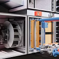 Industrial Equipment With Modular Panels Control Units And Internal Component Systems