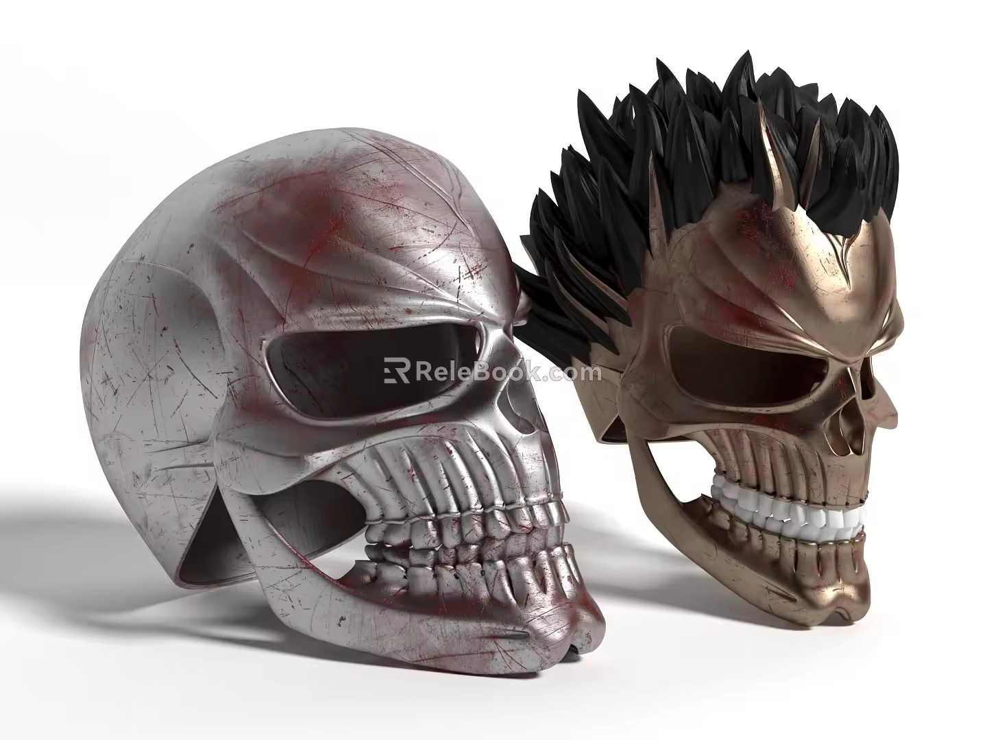 Modern Style Decoration Ornaments Helmet Jewelry Hand Mask Toy Crafts 3d model
