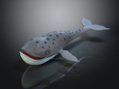 Modern Whale Sperm Whale Cartoon Whale 3d model