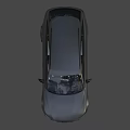Gray Audi Wagon With Modern Sporty Front Design Sharp Headlights And Golden Rims