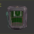 Metallic Casing Instrument With Green Screen Display And Gray Background Surface