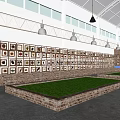 Spacious Café Interior With Arched Ceiling Hanging Pendant Lights Wooden Long Tables And Shelves