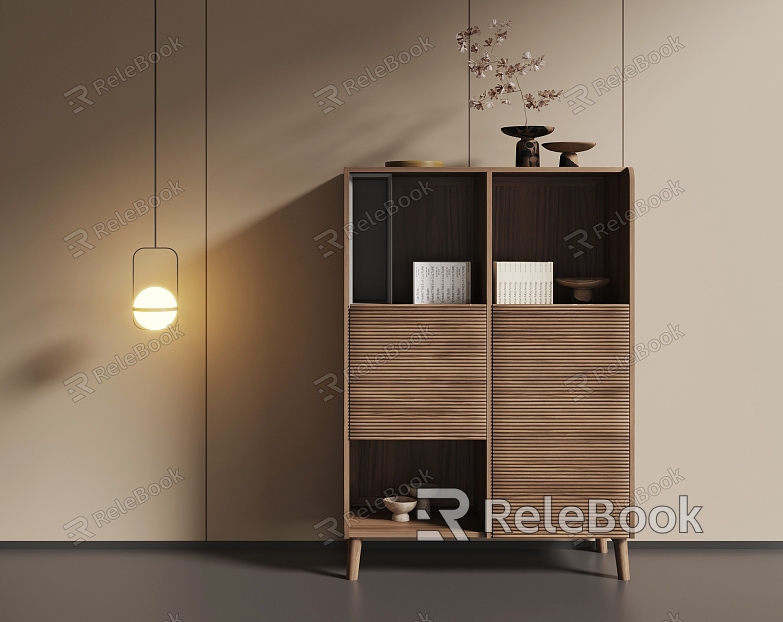 modern high cabinet storage cabinet model