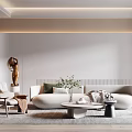 Modern Sofa Coffee Table Combination Sofa Coffee Table 3d model