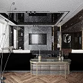 Modern Living Room Interior With Grey Sofa And Coffee Table Set With Cushions And Rug