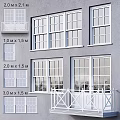 Casement Windows In Different Sizes For Modern Building Exterior With White Frames