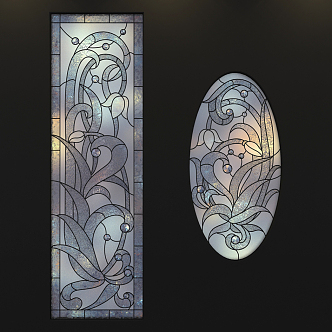 flower-cut window 3d model