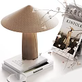 Stylish Decorative Ornament Set With Table Lamps Vases Trays Bowls And Books