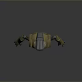 3D Robot Character Design With Gold And Black Mechanical Structure And Joints