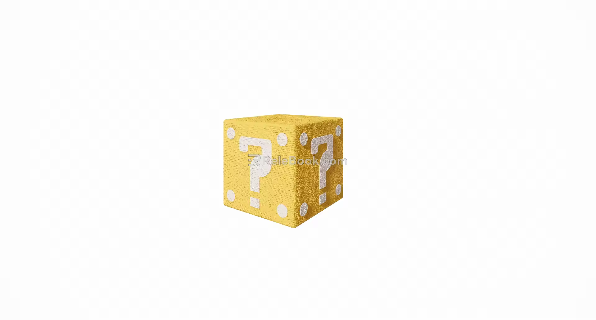 Nordic Style Creative Dice Square Fabric Low Stool Shoe Changing Stool 3d model
