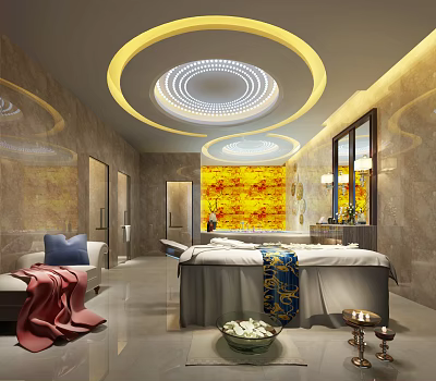 Modern spa beauty salon 3d model