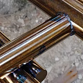 Crossed Metal Pipes With Welded Joints On Industrial Construction Site Ground