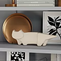 Modern Ornamental Decor Set With Ceramic Vases Scented Candles Picture Frames Books And Sculptures
