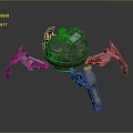 Mech tank mech insect mech spider crab machine crab mechanical crab mech crab 3d model