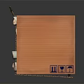 Cardboard Storage Boxes for Household Supplies Organizing Bottles with Grid Design and Open Closed Lids