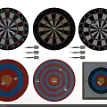 Sports Equipment Including Various Design Dartboards And Colorful Targets For Games