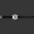 Stylish Daily Life Watch With Black Braided Strap And Silver Dial Design