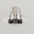 Modern Unique shaped Pendant Light With Stainless Steel Frame And Transparent Glass Shade